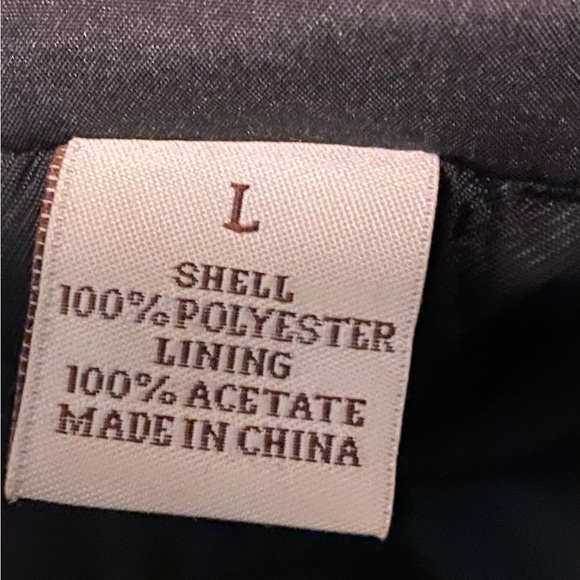 Perry Ellis Men's Large Black Trench Coat Vintage - Picture 8 of 11